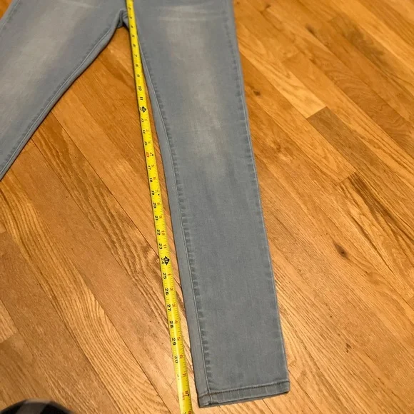 Ladies Juniors Size 11 Wax Jean Butt I Love You Light Blue Skinny Jeans GUC - Picture 5 of 7